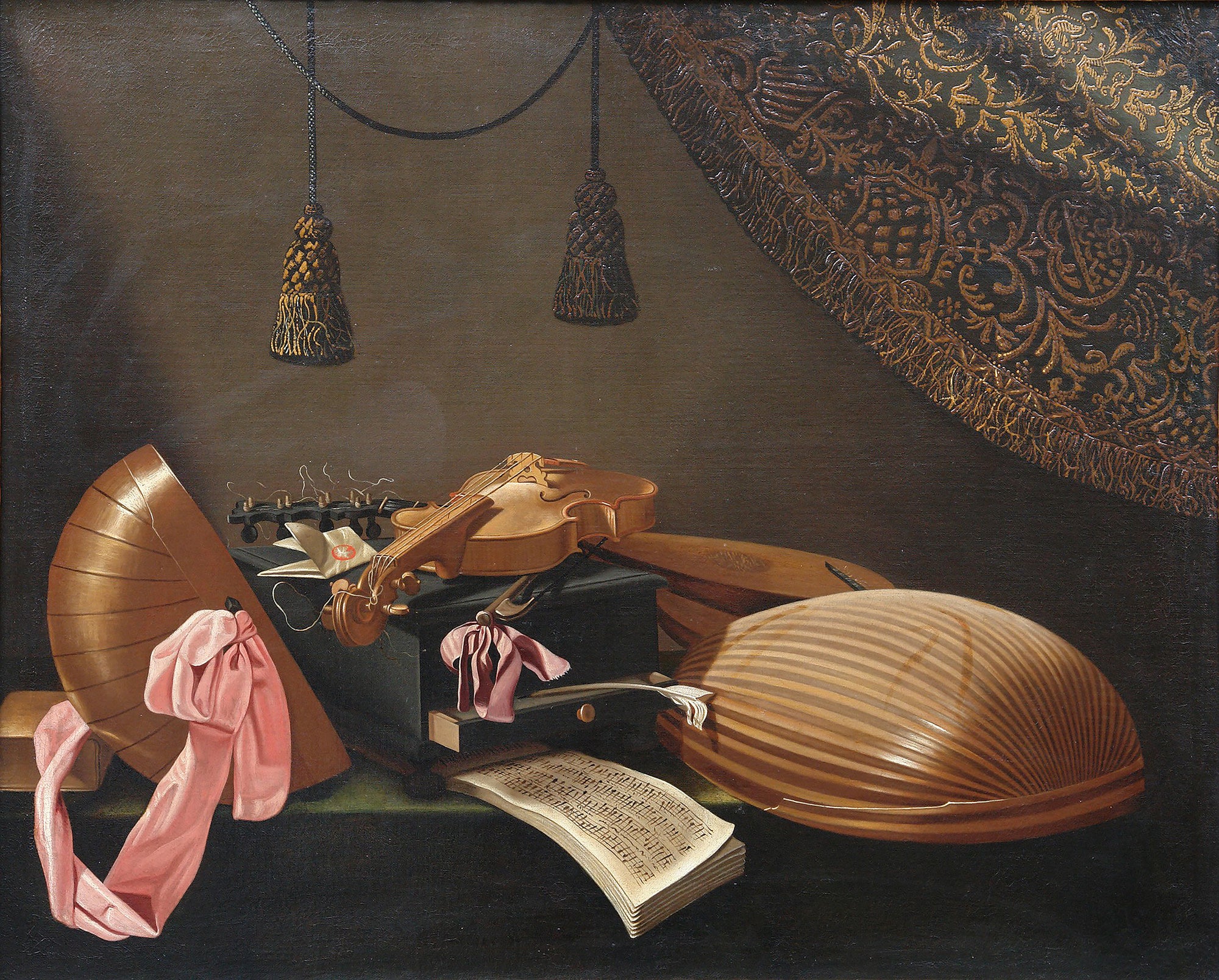 Natura morta con strumenti musicali